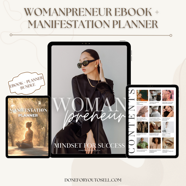 Womanpreneur Ebook + Manifestation Planner Bundle